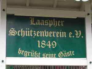 Willkommensschild in Bad Laasphe